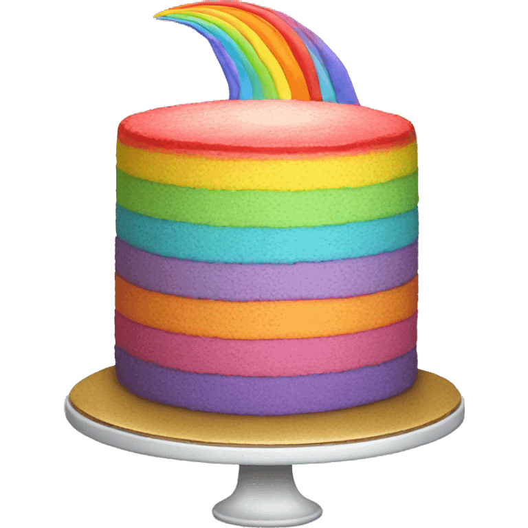 Rainbow cake emoji