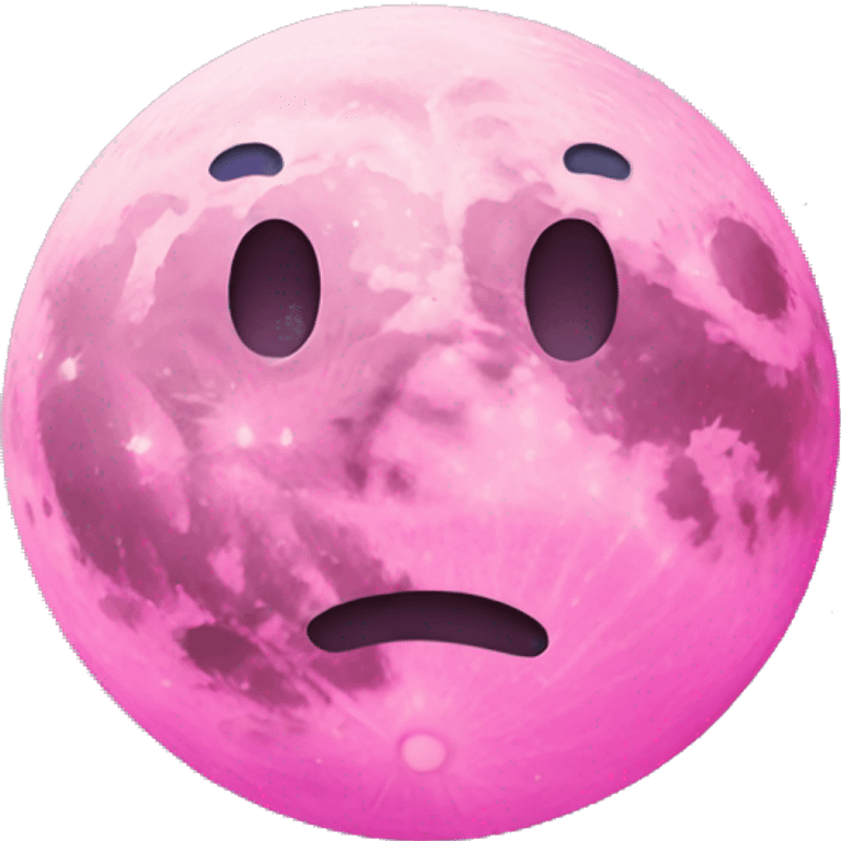 pink moon emoji