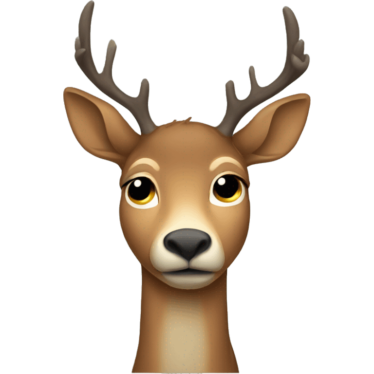 depressed deer emoji