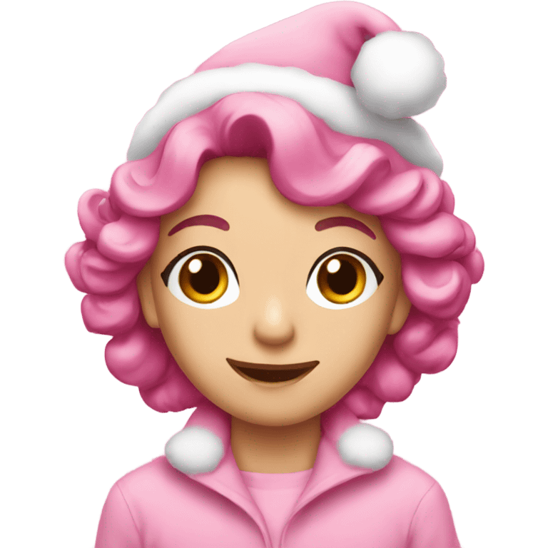 pink christmas  emoji