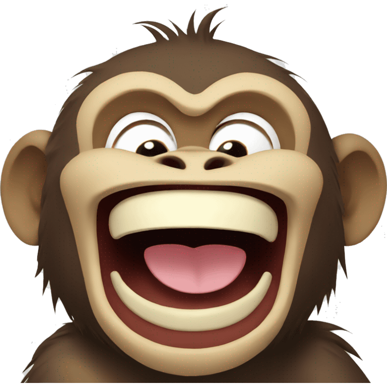 Monkey laughing  emoji