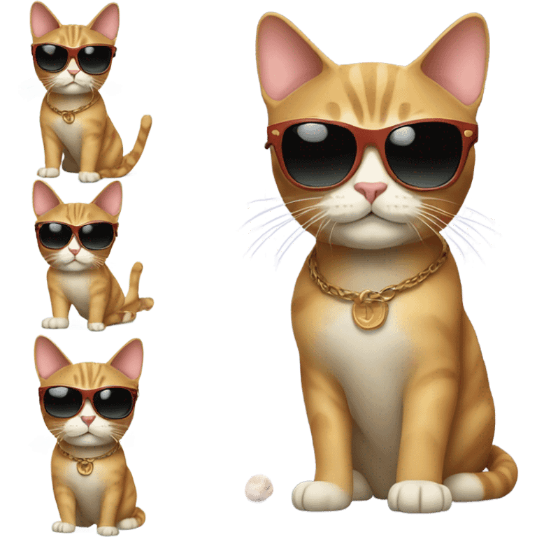 Cat with sunglasses emoji