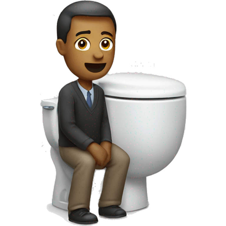 Toilet man emoji