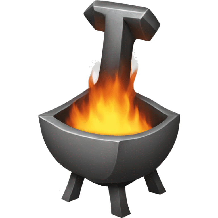 Burning anvil  emoji