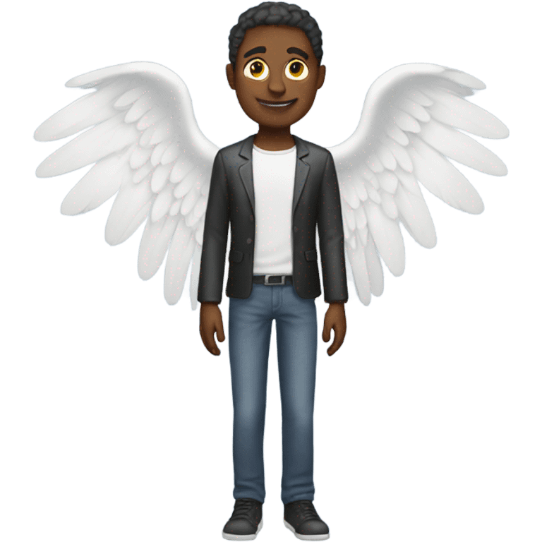 Man with angel wings emoji