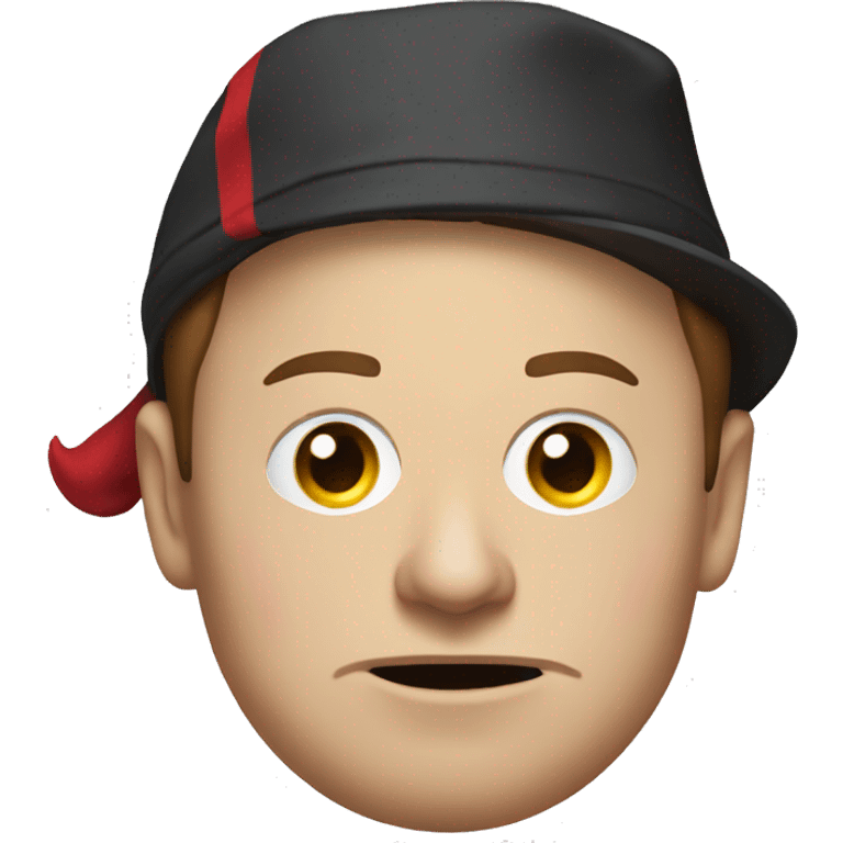 elon musk with angry with clown cap emoji