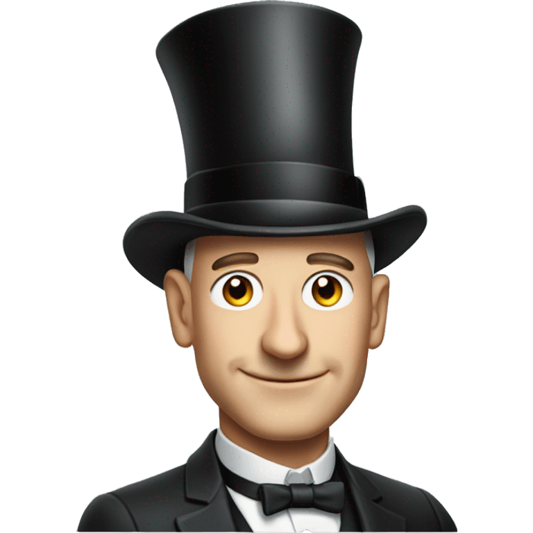 jeff bezos with a top hat and a monocle emoji