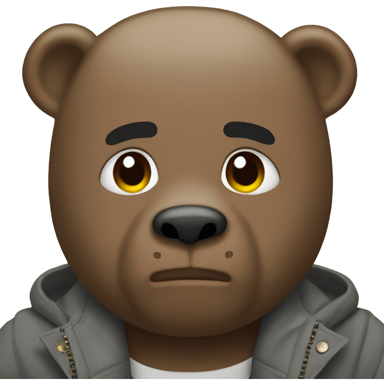 kanye west bear emoji