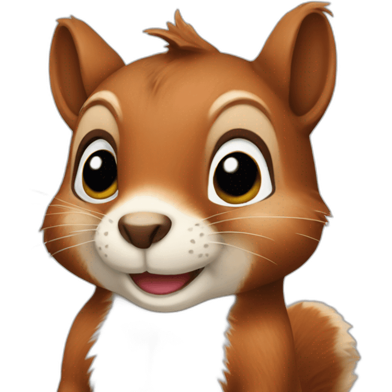 Cute squirrel  emoji