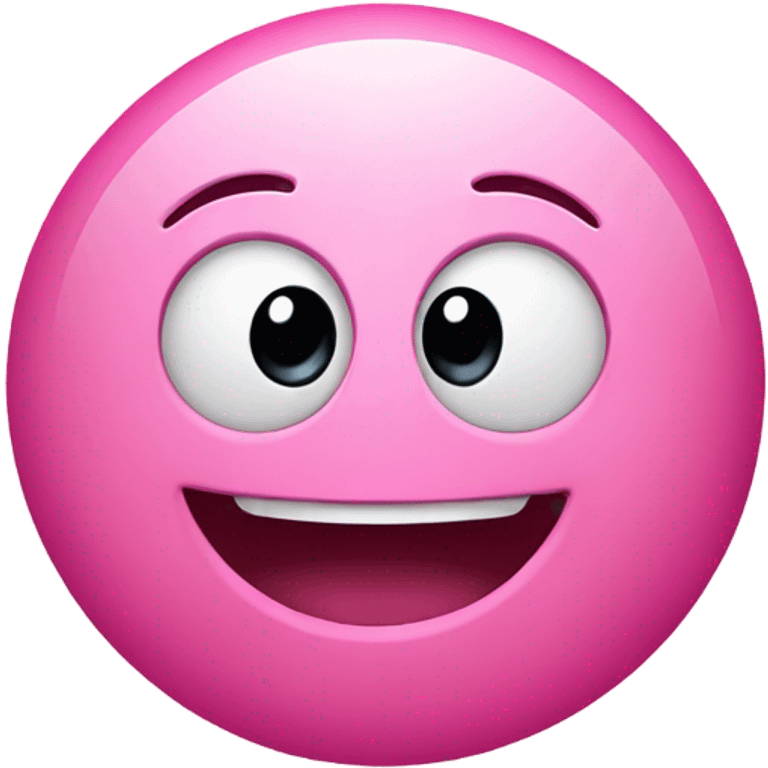 Pink cute emoji face emoji