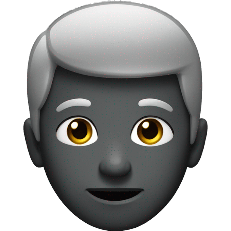 dark gray sily face emoji