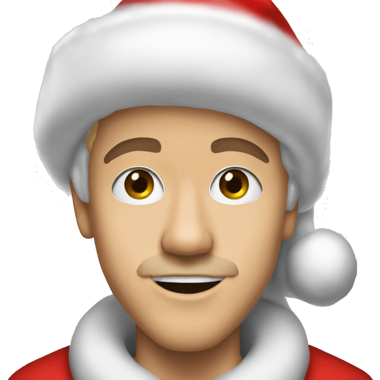 justin bieber as santa claus emoji