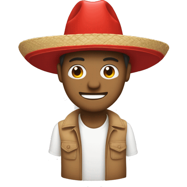 mon con sombrero rojo emoji