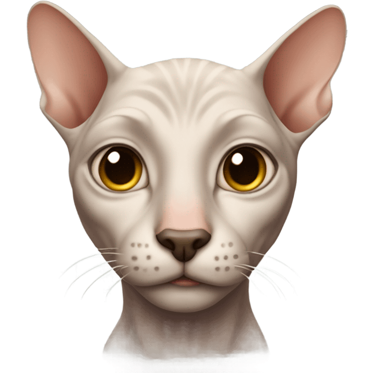 Hairless cat emoji