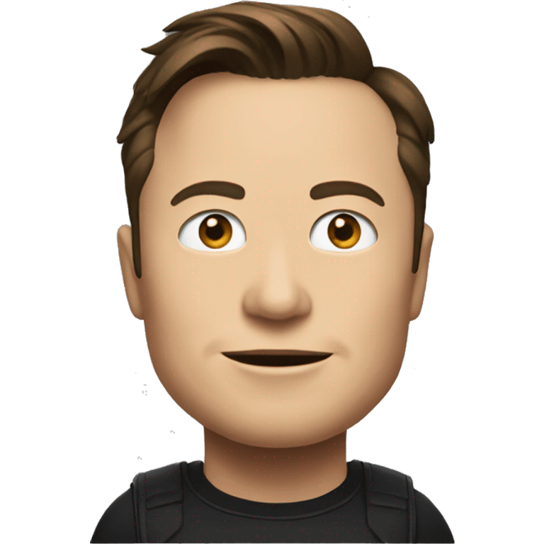 elon musk black emoji