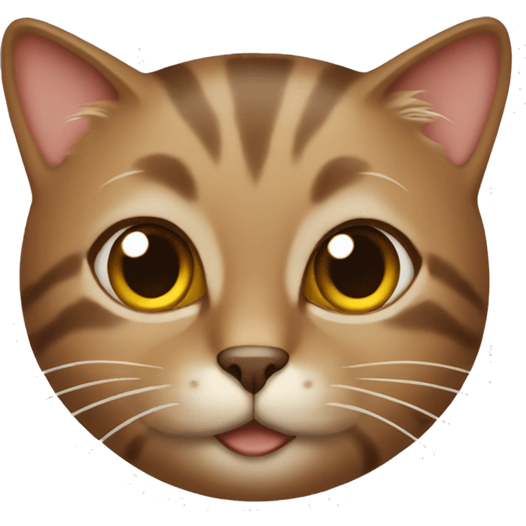 Cat brown  emoji