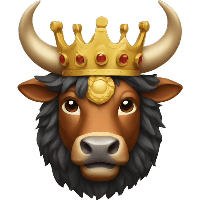 a bull king emoji