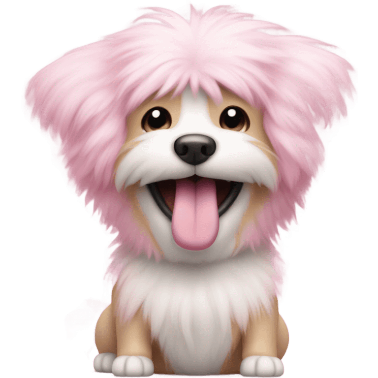 Dog pink emoji