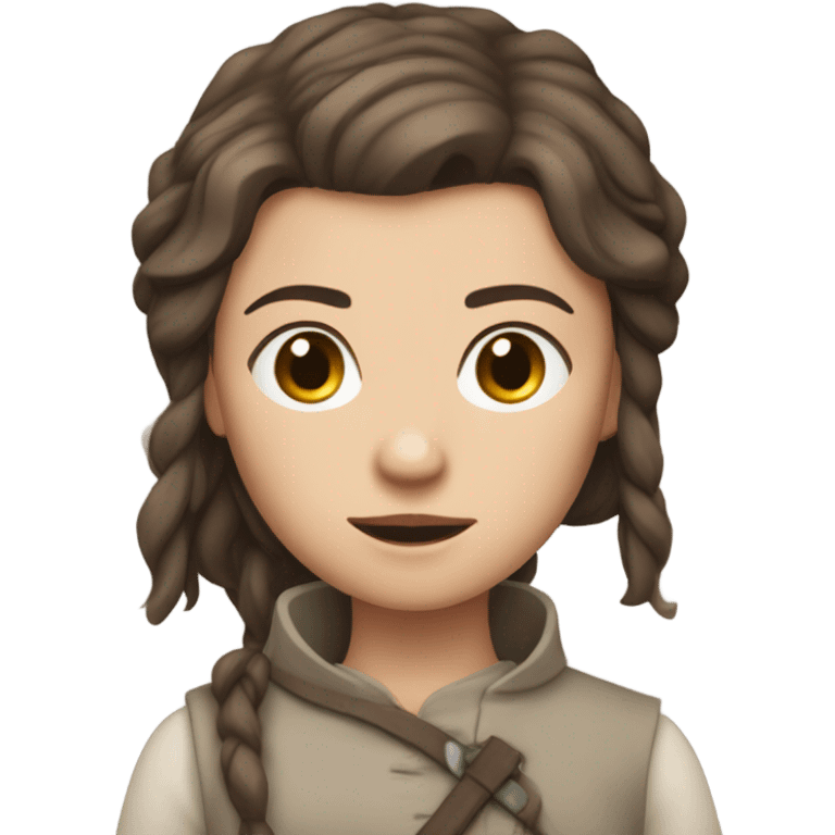 Arya Stark no face emoji