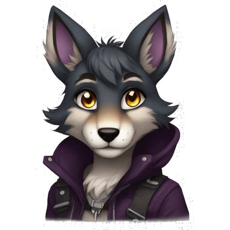 Edgy anthro furry by Falvie, LiLaiRa, AngieWolf emoji