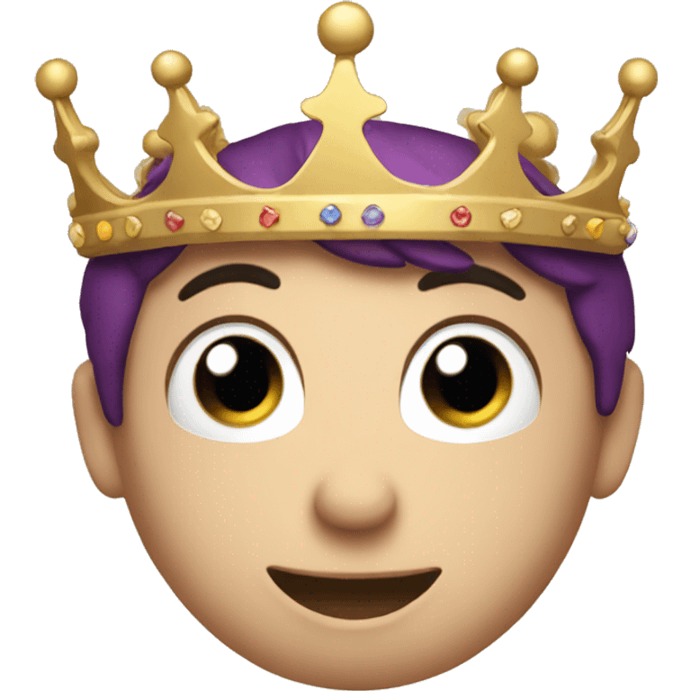 Instagram emoji with crown emoji