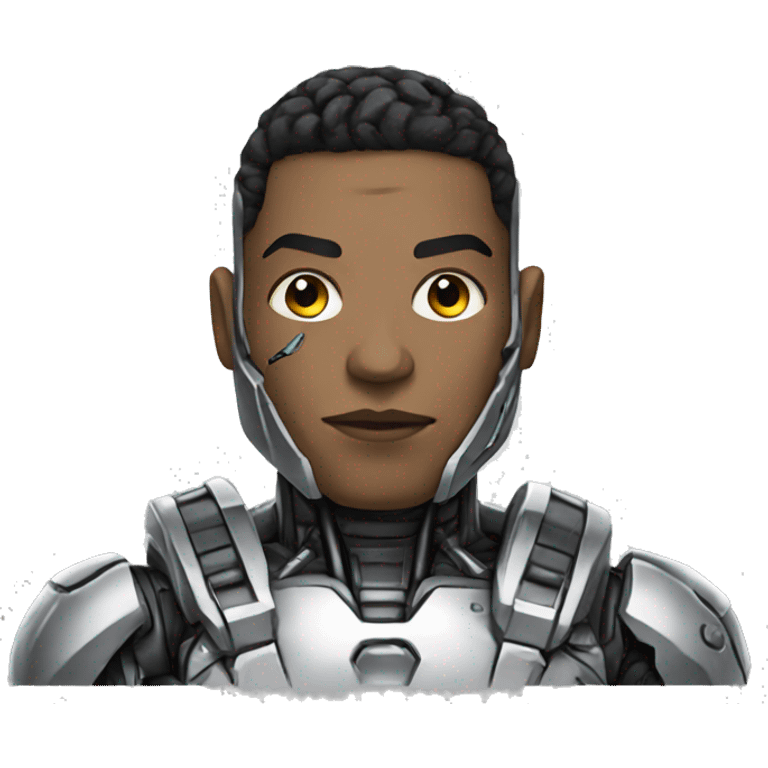 Cyborg DC emoji