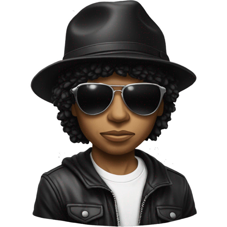 Eazy-E with his famous Compton hat emoji