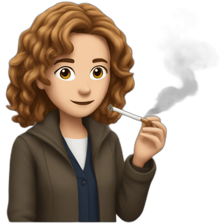 Hermione smoking herbs emoji