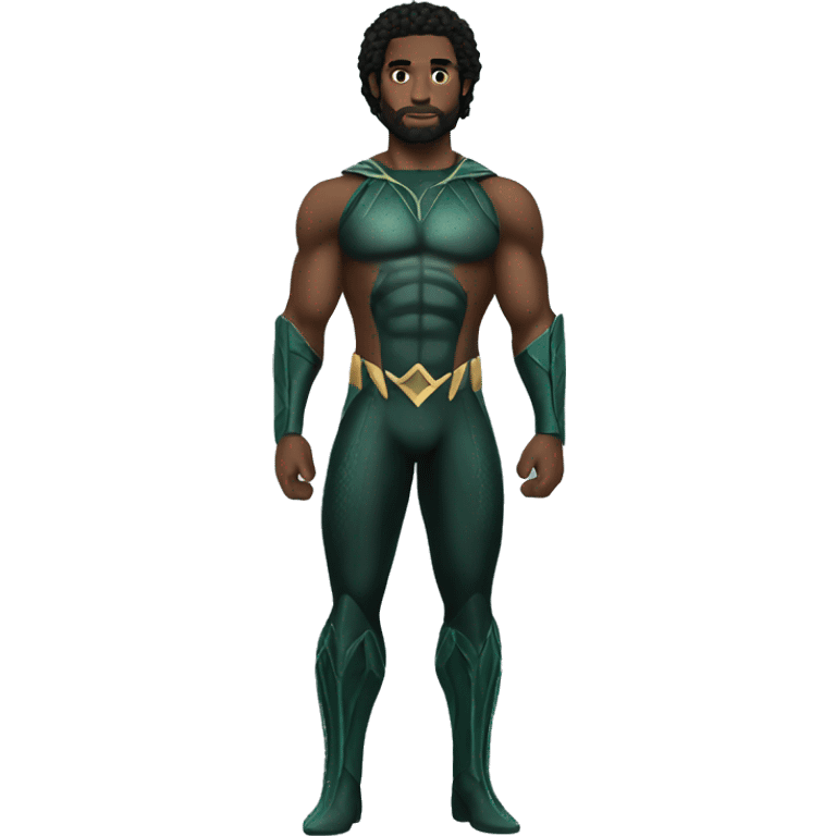 Black aquaman Full body emoji