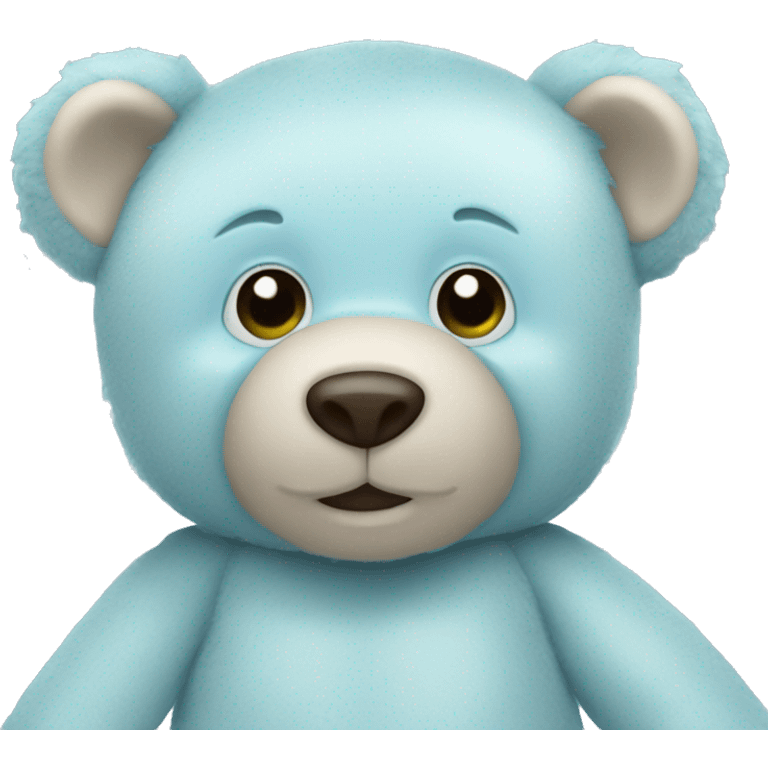 pastel blue toy children's teddy bear emoji