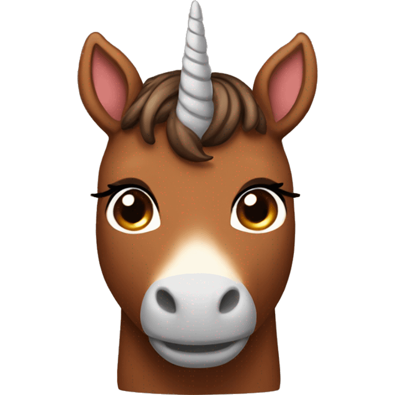 Brown unicorn  emoji