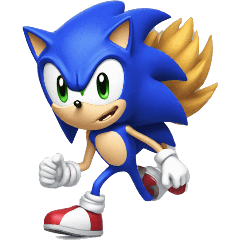 sonic with lots of legs going fast as hell emoji