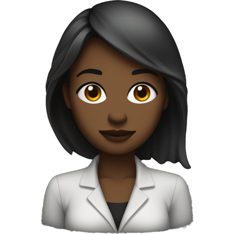 Femme noir avec un pouce vers le bas emoji