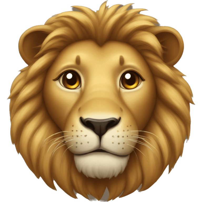 Lion with heart eyes emoji