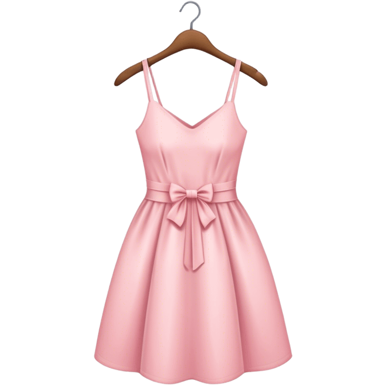 pastel pink spring dress on hanger emoji