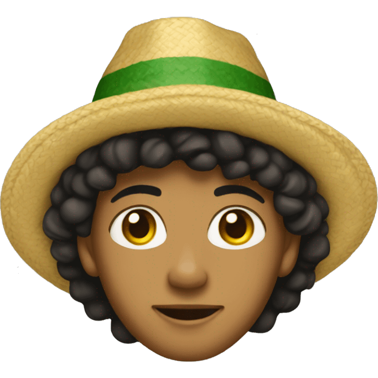 lightskin person with a jamaican hat emoji