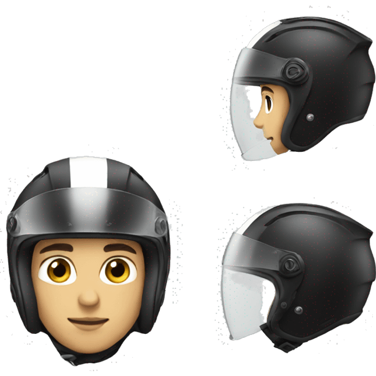 racer male wearing a helmet emoji