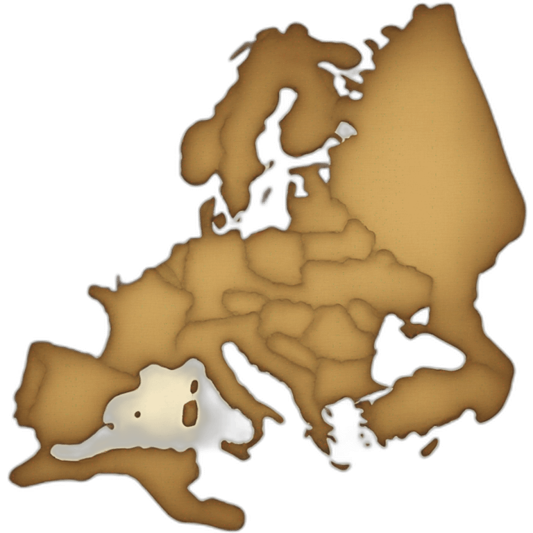 European paper map emoji