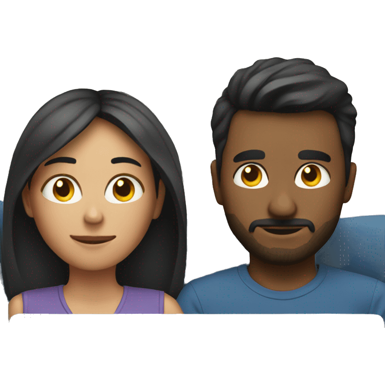 couple watching on couch emoji