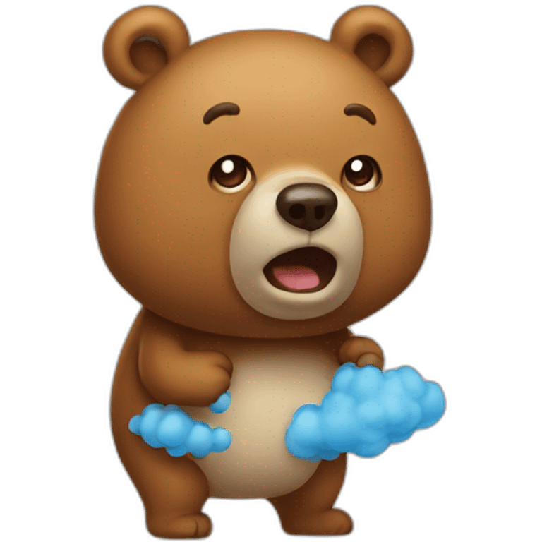 fart bear emoji