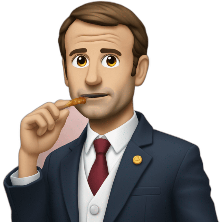 Macron qui fume emoji