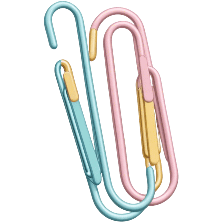 pastel paper clip emoji