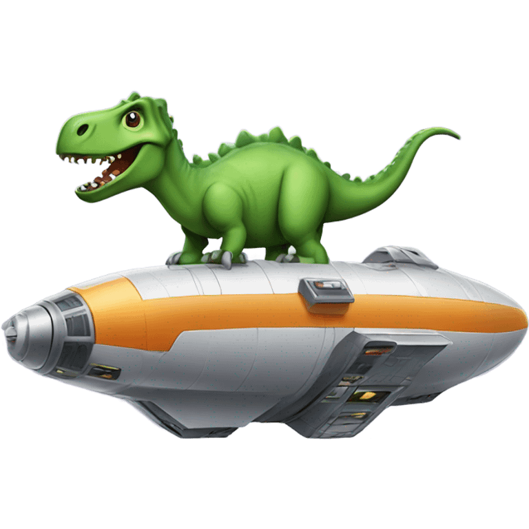 Dinosaur on a spaceship  emoji