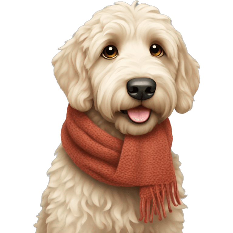 labradoodle-in-the-scarf emoji