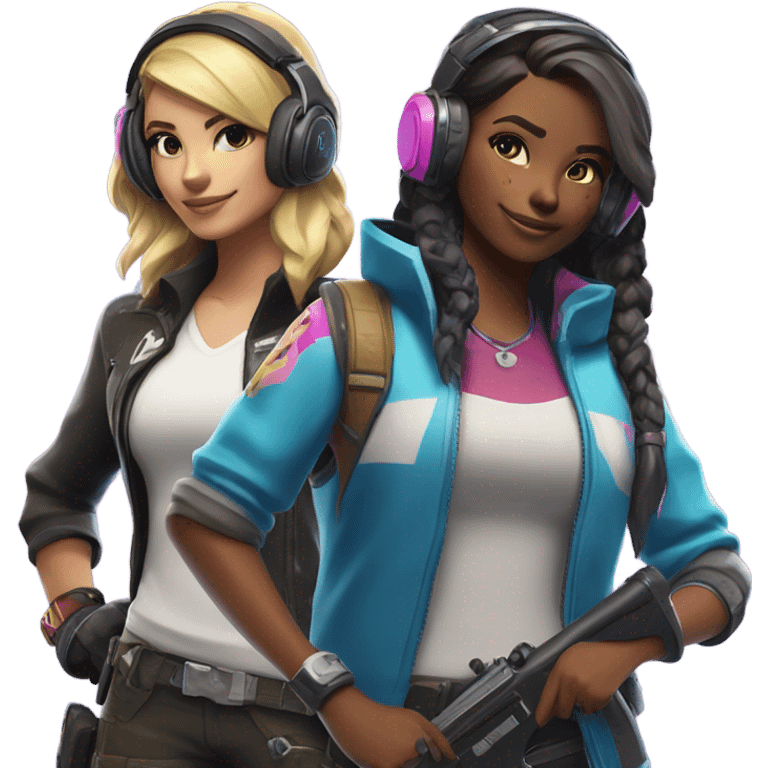 White girl squad Fortnite emoji