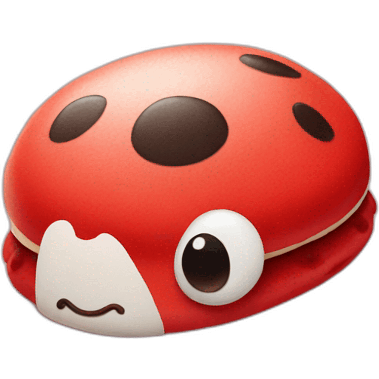 ladybug macaron emoji