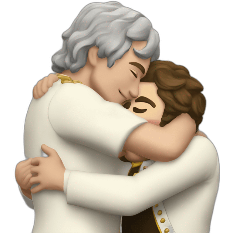 Napoléon hug English king emoji