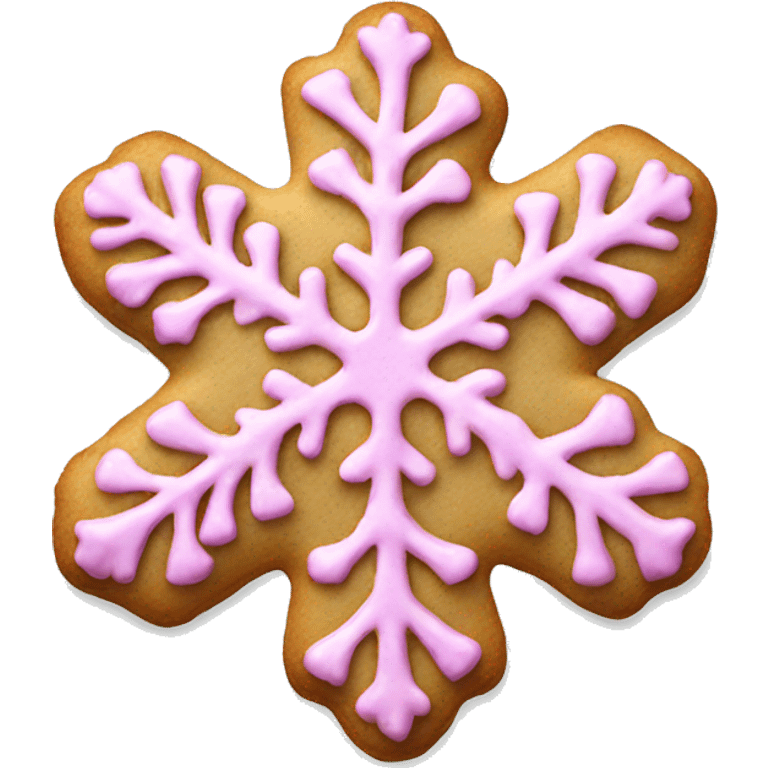 pink snowflake cookie  emoji