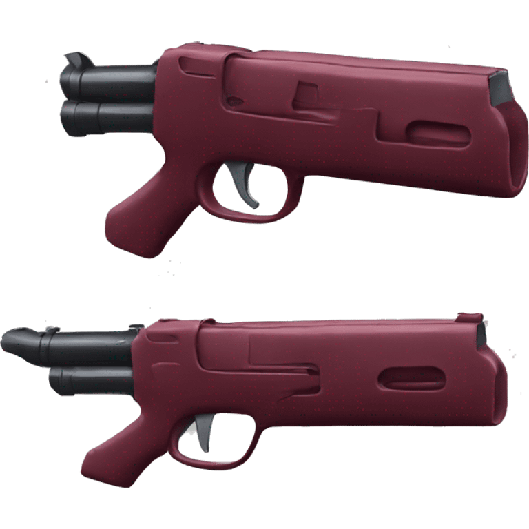 Wine red gun emoji