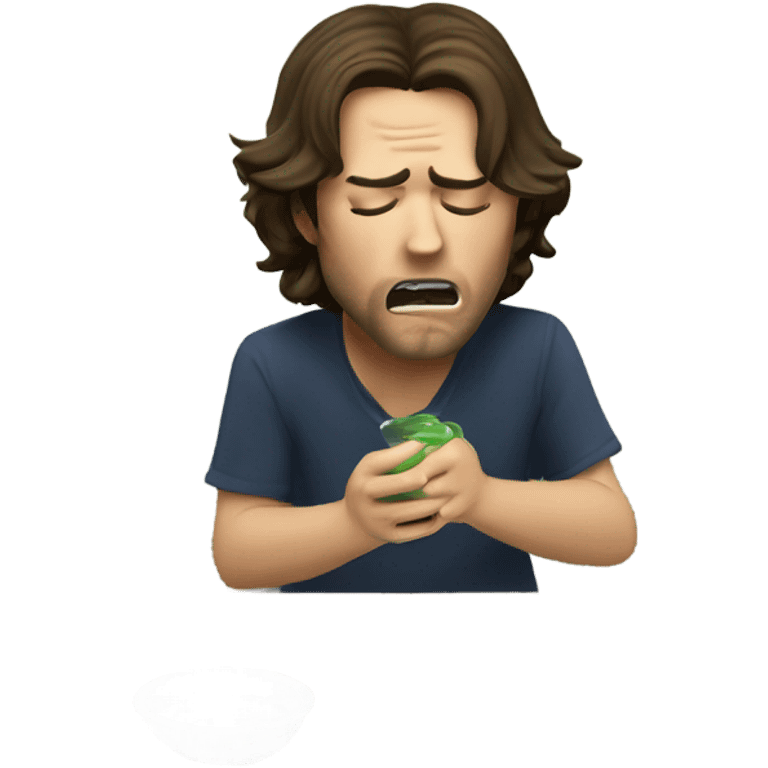 Sam Winchester vomiting emoji